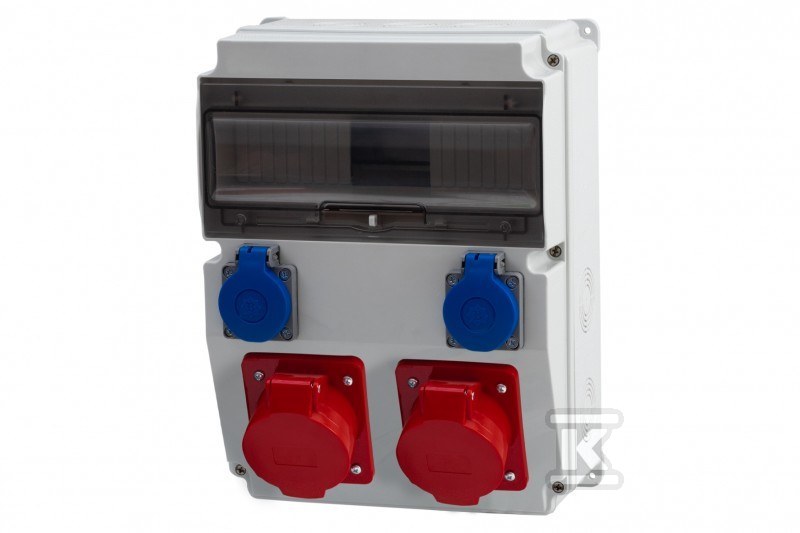 Rozdzielnica CAJA 12M - gniazda 2x16A - F3.0452
